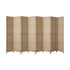 Oikiture 8 Panel Room Divider Privacy Screen Wood-Room Divider-PEROZ Accessories