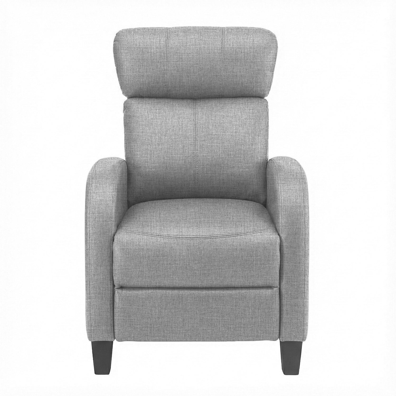 Artiss Massage Recliner Chair Small Recliner Sofa for Adults Fabric Grey-Furniture > Bar Stools &amp; Chairs > Arm Chairs &amp; Recliners-PEROZ Accessories