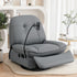 Artiss Manual Swivel Rocker Recliner with USB Ports Rocking Chair Nursery Sofa Lounge-Furniture > Bar Stools & Chairs > Arm Chairs & Recliners-PEROZ Accessories