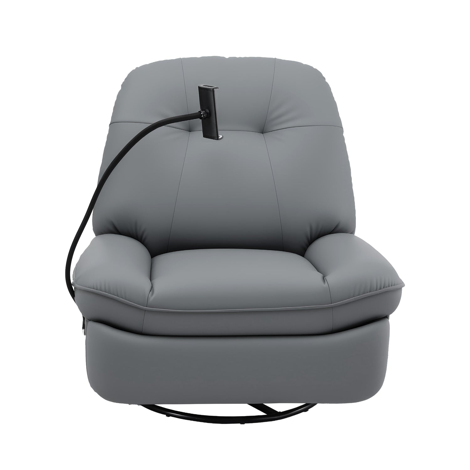 Artiss Manual Swivel Rocker Recliner with USB Ports Rocking Chair Nursery Sofa Lounge-Furniture > Bar Stools &amp; Chairs > Arm Chairs &amp; Recliners-PEROZ Accessories