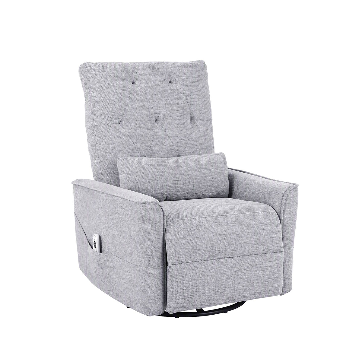 Artiss Electric Massage Recliner Chair with 270° Swivel &amp; Heat, Grey