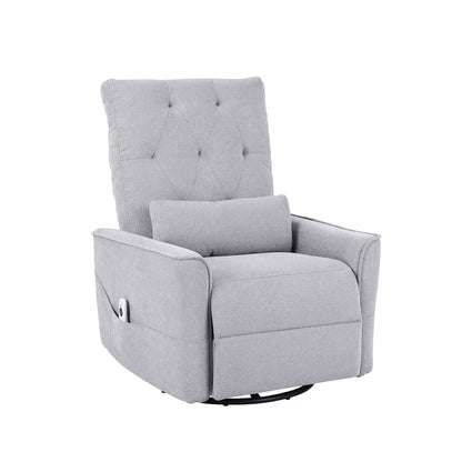 Artiss Electric Massage Recliner Chair with 270° Swivel &amp; Heat, Grey