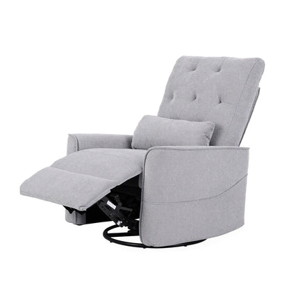Artiss Electric Massage Recliner Chair with 270° Swivel &amp; Heat, Grey