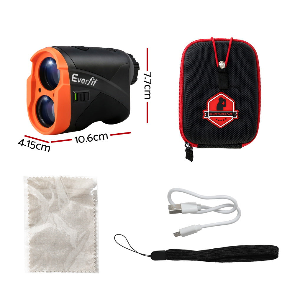 Everfit 700M Golf Rangefinder Slope On/Off Vibration Alert Orange-Sports &amp; Fitness &gt; Golf &gt; Golf Accessories-PEROZ Accessories