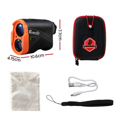 Everfit 700M Golf Rangefinder Slope On/Off Vibration Alert Orange-Sports &amp; Fitness &gt; Golf &gt; Golf Accessories-PEROZ Accessories