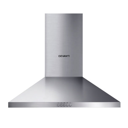 Devanti 600mm Range Hood 60cm Rangehood Stainless Steel-Rangehoods-PEROZ Accessories