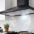Devanti 900mm Range Hood 90cm Rangehood Black-Rangehoods-PEROZ Accessories