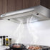 Devanti 600mm Range Hood 60cm Rangehood Stainless Steel-Rangehoods-PEROZ Accessories