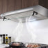 Devanti 600mm Range Hood 60cm Rangehood Kitchen Canopy LED Light Stainless Steel-Appliances > Kitchen Appliances-PEROZ Accessories