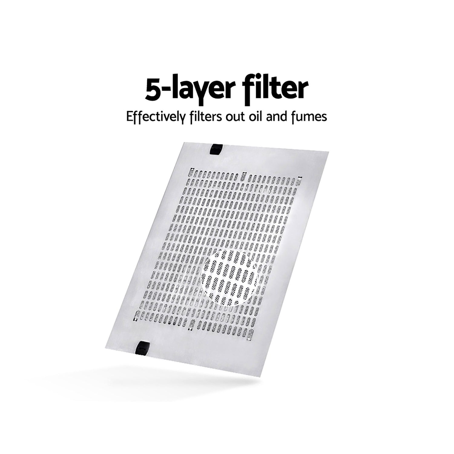 Devanti 600mm Range Hood 60cm Rangehood Kitchen Canopy LED Light Stainless Steel-Appliances > Kitchen Appliances-PEROZ Accessories