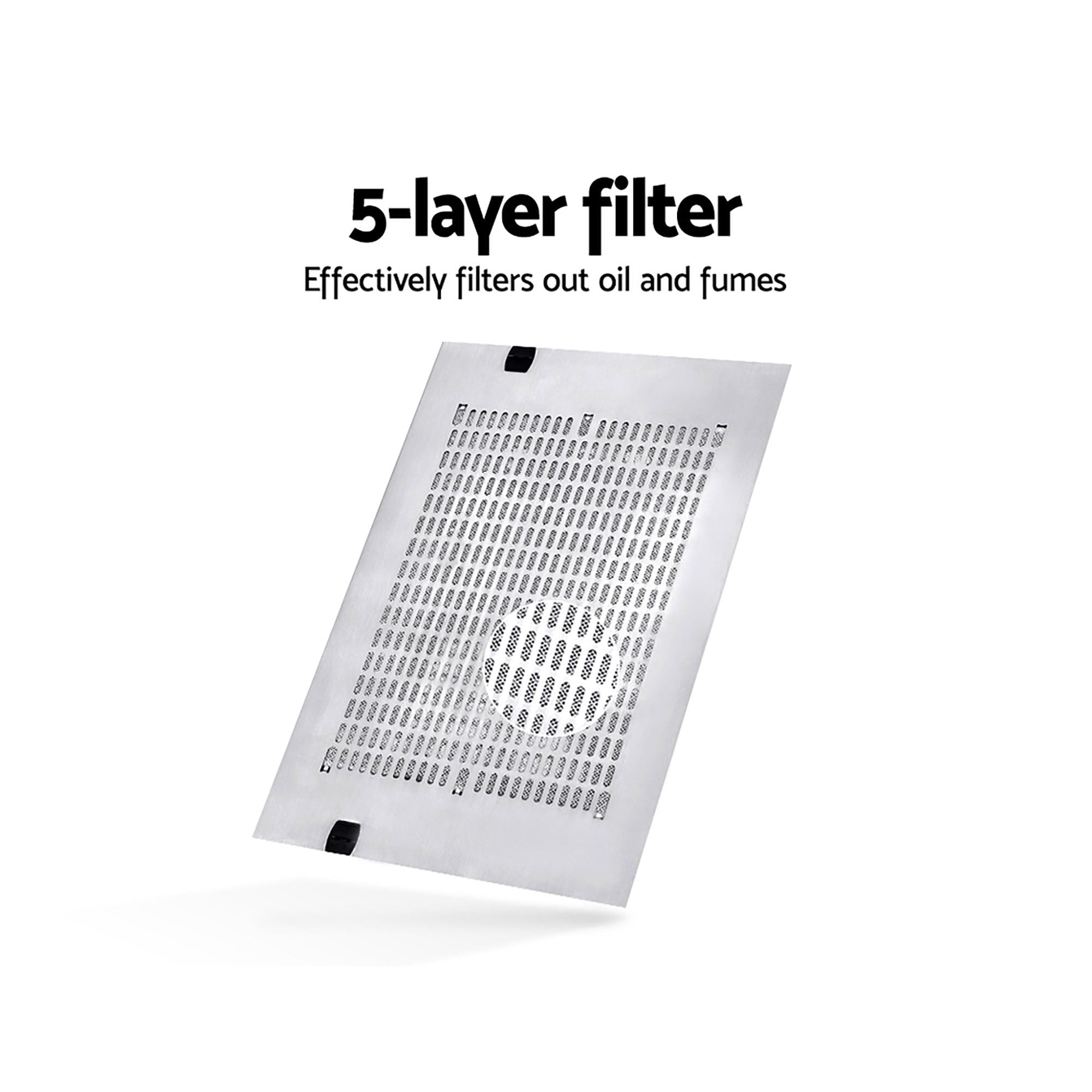 Devanti 600mm Range Hood 60cm Rangehood Kitchen Canopy LED Light Stainless Steel-Appliances > Kitchen Appliances-PEROZ Accessories