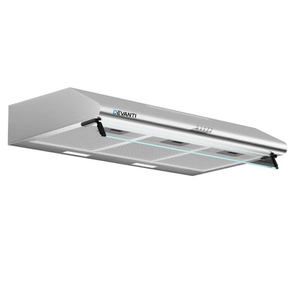 Devanti 900mm Range Hood 90cm Rangehood Stainless Steel-Appliances &gt; Kitchen Appliances &gt; Cooking Ranges-PEROZ Accessories
