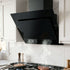 Devanti 900mm Range Hood 90cm Rangehood Glass Black-Rangehoods-PEROZ Accessories