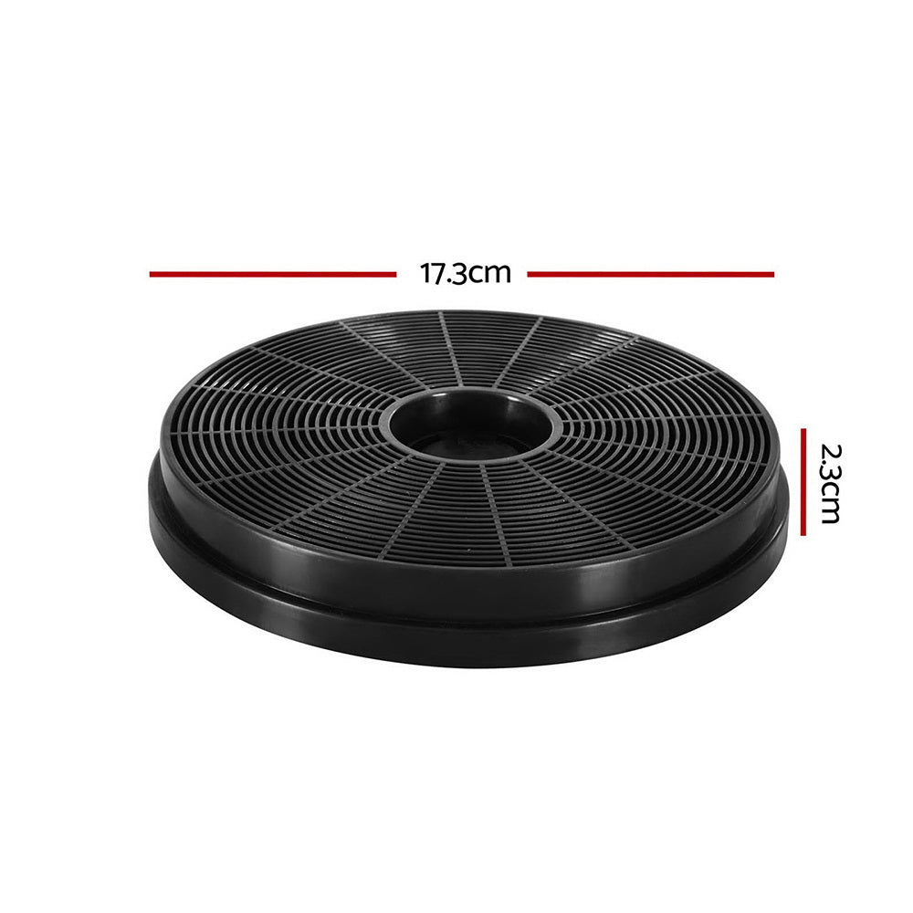 Devanti 17cm Range Hood Carbon Charcoal Filters Replacement X2-Appliances &gt; Kitchen Appliances-PEROZ Accessories