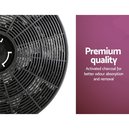 Devanti 17cm Range Hood Carbon Charcoal Filters Replacement X2-Appliances &gt; Kitchen Appliances-PEROZ Accessories