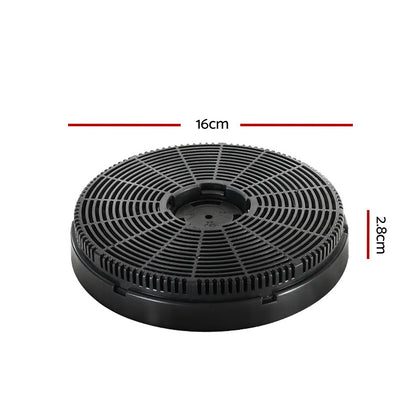 Devanti 16cm Range Hood Carbon Charcoal Filters Replacement X2-Appliances &gt; Kitchen Appliances-PEROZ Accessories