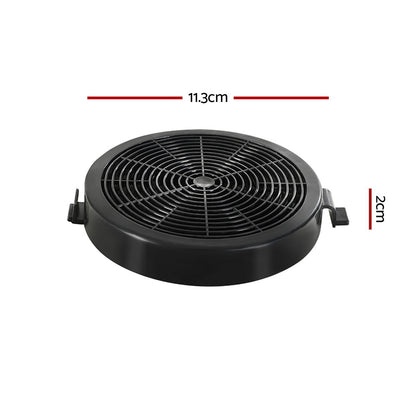 Devanti 11cm Range Hood Carbon Charcoal Filters Replacement X2-Appliances &gt; Kitchen Appliances-PEROZ Accessories