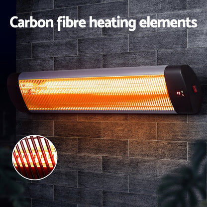 Devanti Electric Strip Heater Radiant Heaters 3000W-Appliances &gt; Heaters-PEROZ Accessories