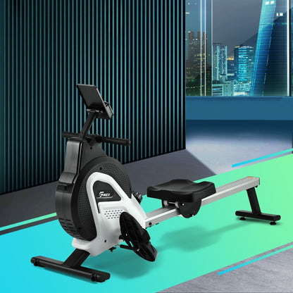Finex Rowing Machine Rower Magnetic Resistance Fitness Workout Home Gym Cardio-Rowing Machine-PEROZ Accessories