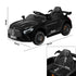 Kids Ride On Car Mercedes-Benz AMG GTR Licensed Remote Electric Toy Gift 12V Black-Ride On Car-PEROZ Accessories