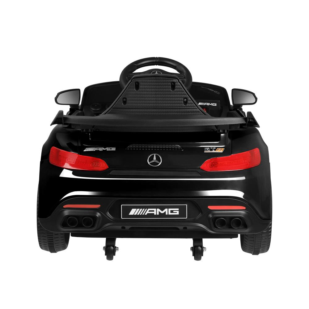 Kids Ride On Car Mercedes-Benz AMG GTR Licensed Remote Electric Toy Gift 12V Black-Ride On Car-PEROZ Accessories
