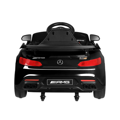Kids Ride On Car Mercedes-Benz AMG GTR Licensed Remote Electric Toy Gift 12V Black-Ride On Car-PEROZ Accessories