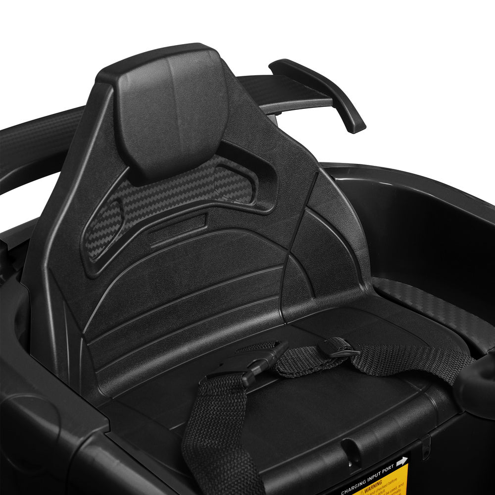 Kids Ride On Car Mercedes-Benz AMG GTR Licensed Remote Electric Toy Gift 12V Black-Ride On Car-PEROZ Accessories