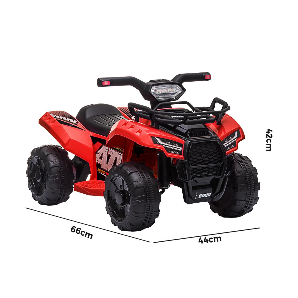 Mazam Ride On Car Electric ATV Bike Vehicle for Toddlers Kids Rechargeable Red-Ride On Car-PEROZ Accessories