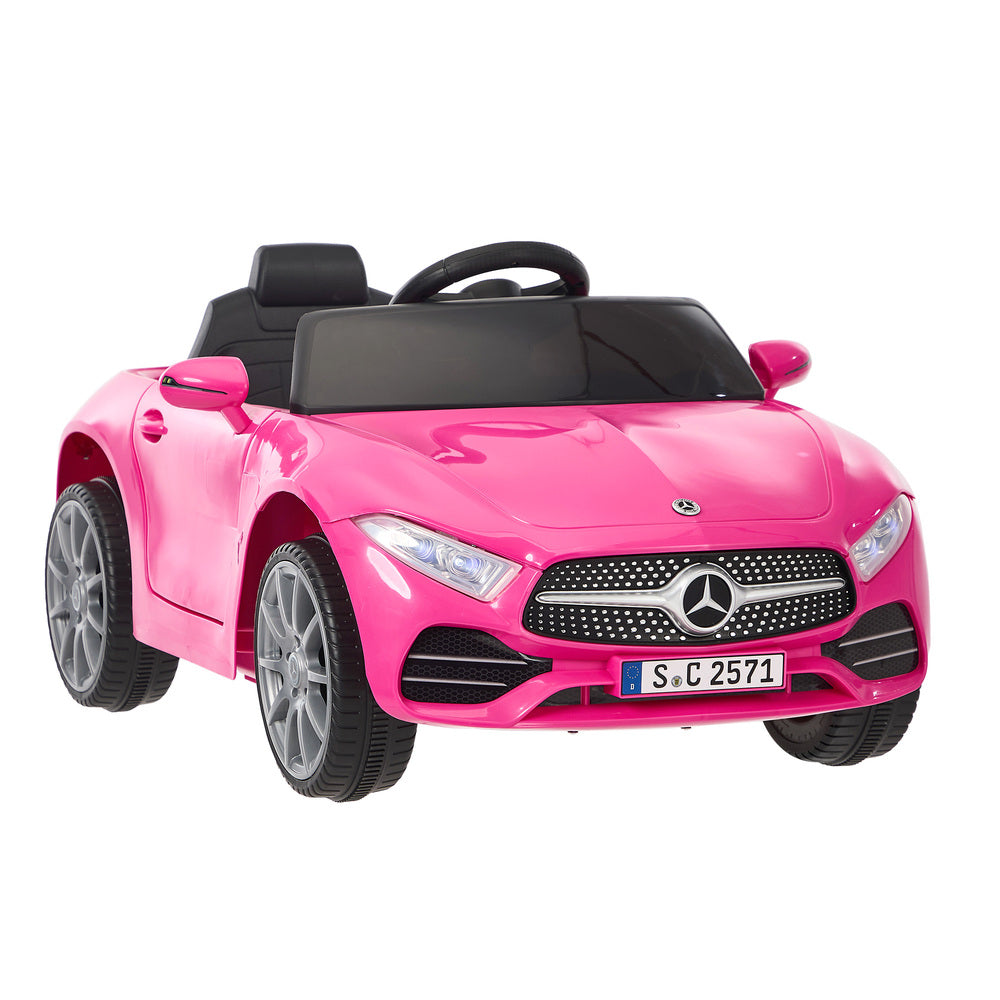 Kids Ride On Car 12V Mercedes-Benz Licensed Remote Control Toy Pink-Ride On Car-PEROZ Accessories