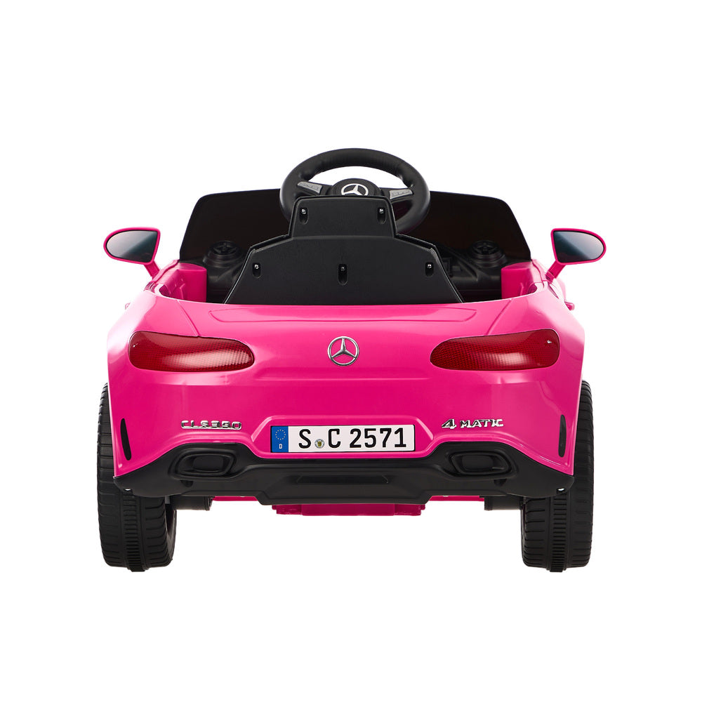 Kids Ride On Car 12V Mercedes-Benz Licensed Remote Control Toy Pink-Ride On Car-PEROZ Accessories