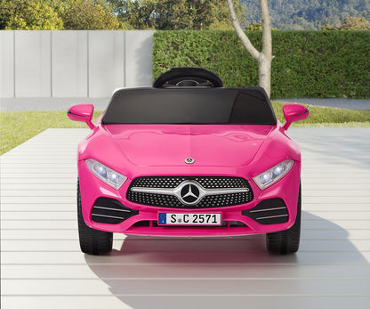 Kids Ride On Car 12V Mercedes-Benz Licensed Remote Control Toy Pink-Ride On Car-PEROZ Accessories