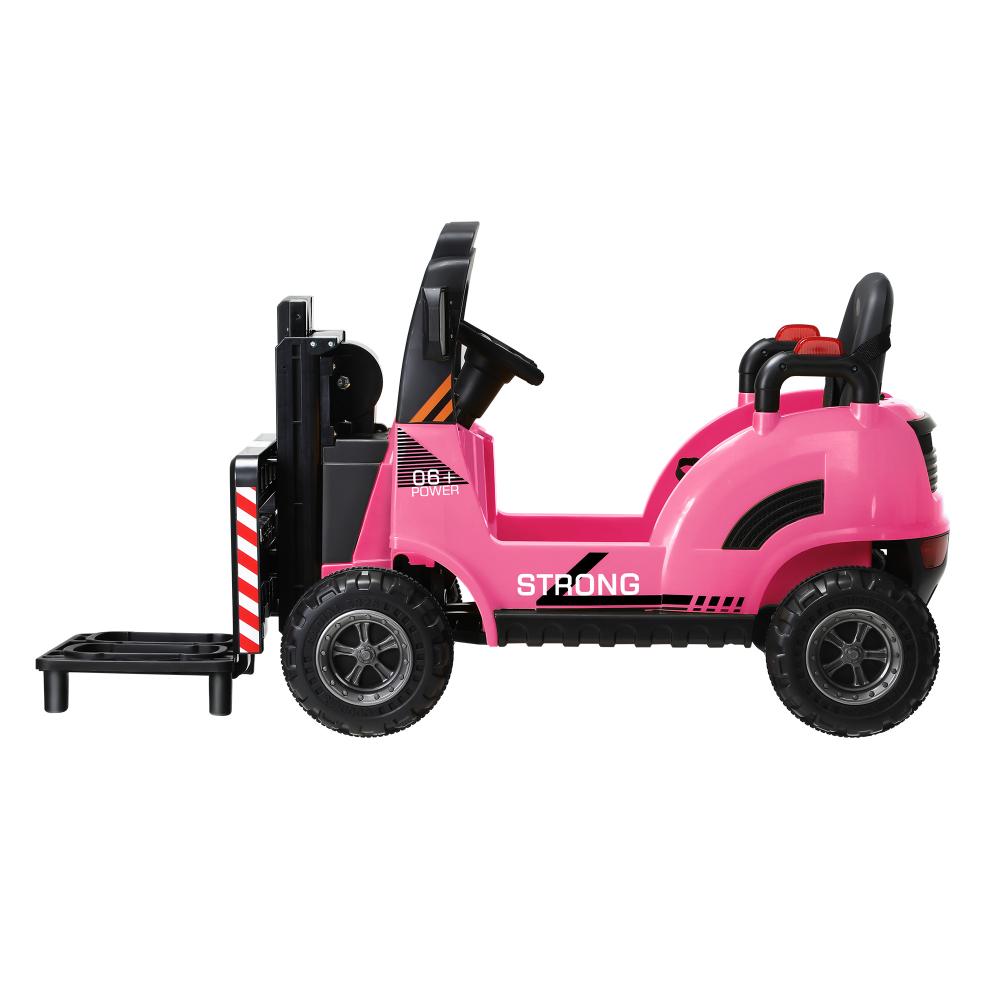 Mazam Ride-On Forklift Electric Car Toy for Toddlers Kids 12V Rechargeable Pink-Ride On Car-PEROZ Accessories