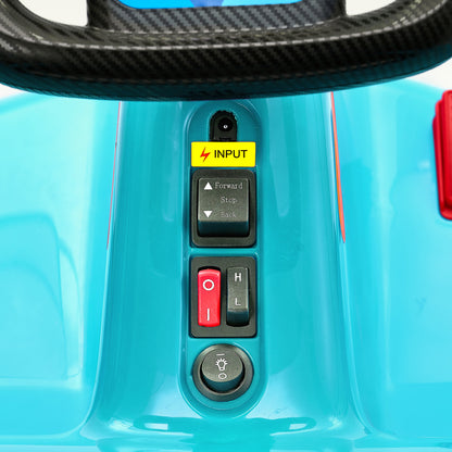 Mazam Ride on Car Electric Kart with Light Bluetooth Blue-Ride On Car-PEROZ Accessories