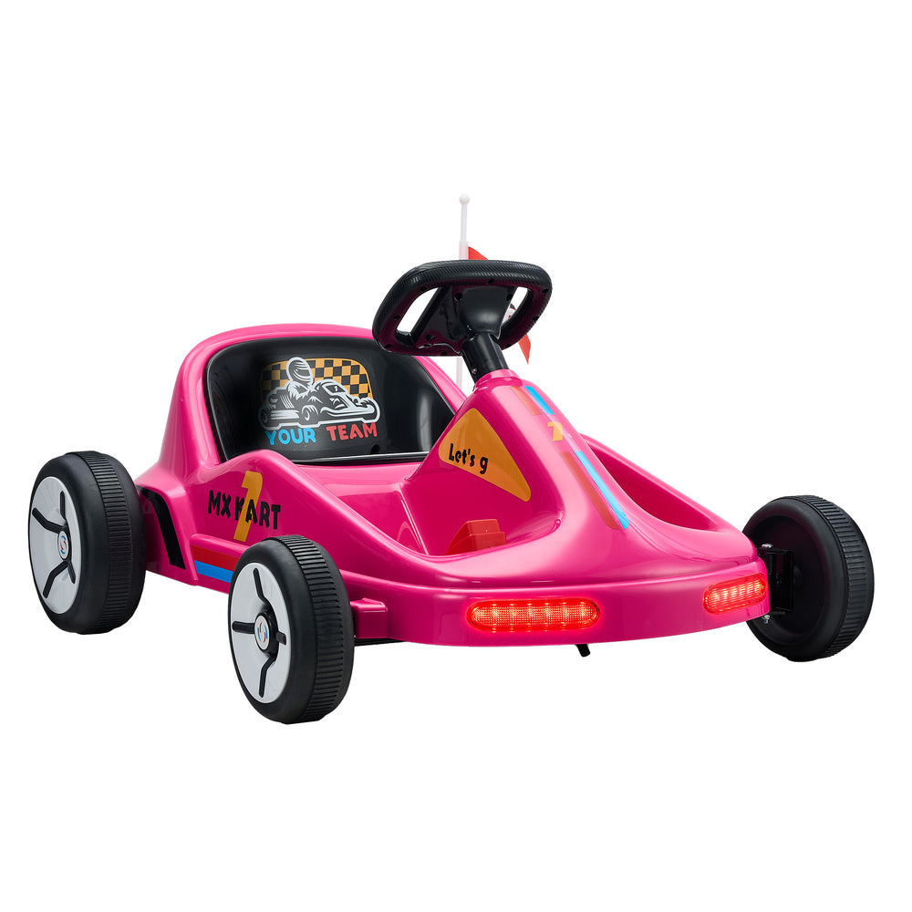 Mazam Ride on Car Electric Kart with Light Bluetooth Pink-Ride On Car-PEROZ Accessories