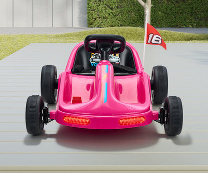 Mazam Ride on Car Electric Kart with Light Bluetooth Pink-Ride On Car-PEROZ Accessories