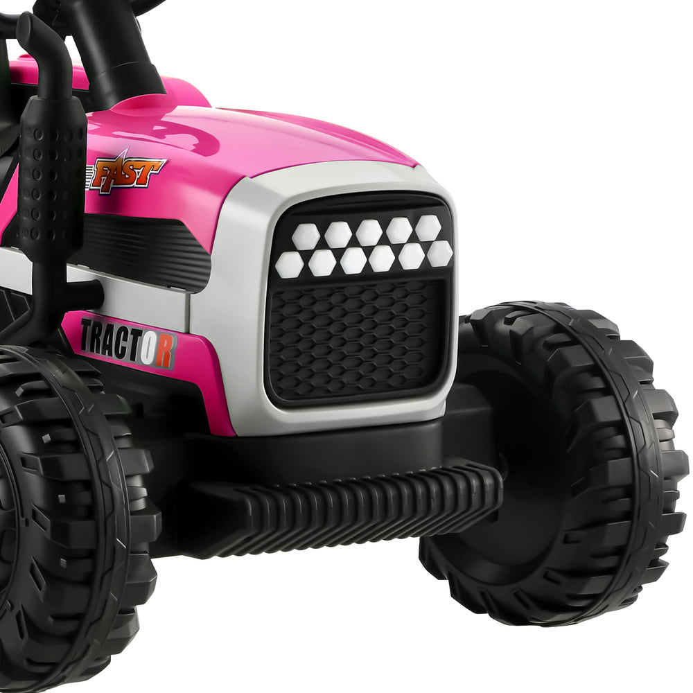 Mazam Kids Ride On Car Tractor 12V Toys Remote Control Pink-Ride On Car-PEROZ Accessories