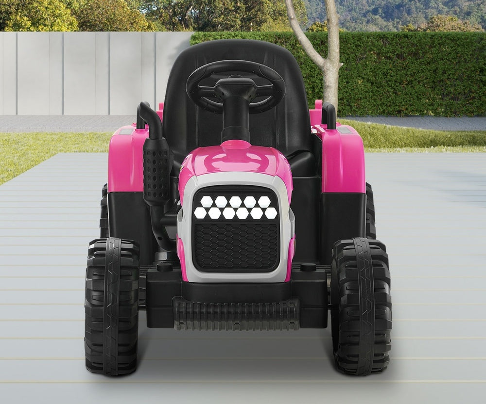 Mazam Kids Ride On Car Tractor 12V Toys Remote Control Pink-Ride On Car-PEROZ Accessories
