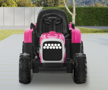 Mazam Kids Ride On Car Tractor 12V Toys Remote Control Pink-Ride On Car-PEROZ Accessories