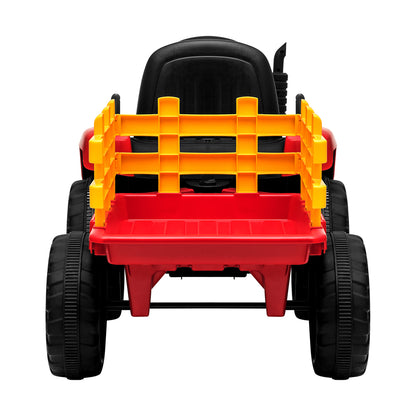 Mazam Kids Ride On Tractor W/ Trailer Electric Vehicle Toy Car Bluetooth Gift-Ride on Toys - Cars-PEROZ Accessories