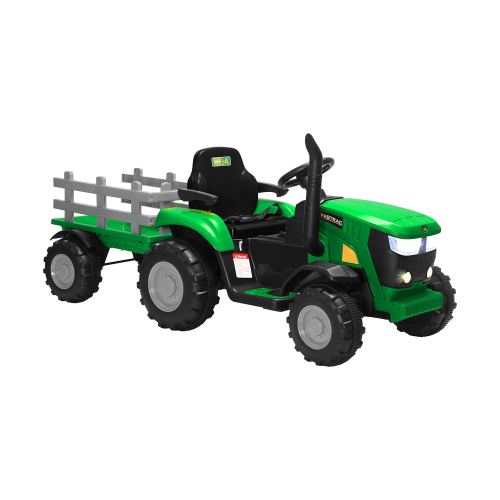 Mazam Kids Ride On Tractor Toy W/ Trailer Remote Battery Electric Operated Car