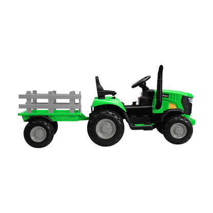 Mazam Kids Ride On Tractor Toy W/ Trailer Remote Battery Electric Operated Car