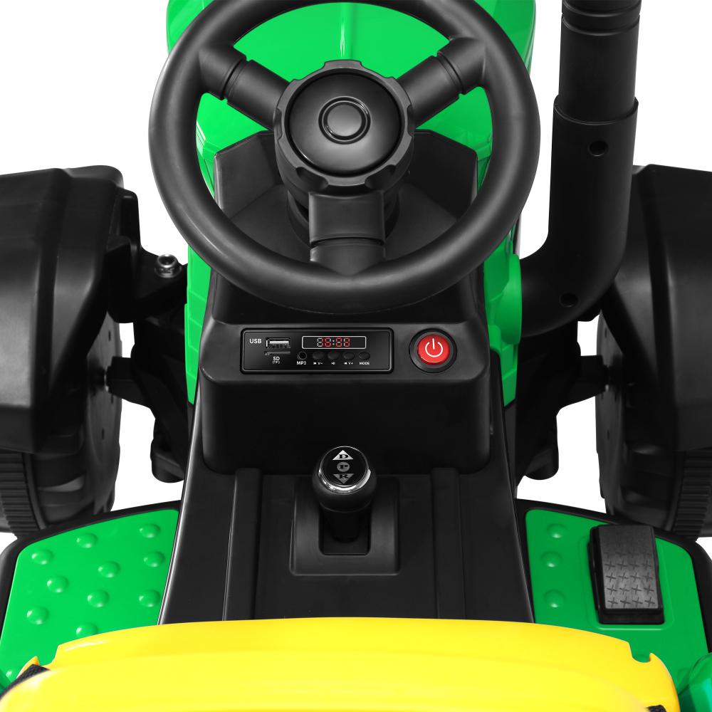 Mazam Kids Ride On Tractor Toy W/ Trailer Remote Battery Electric Operated Car-Ride On Car-PEROZ Accessories