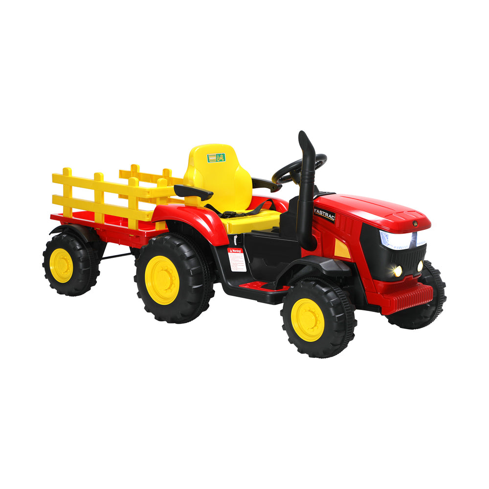 Mazam XL Ride On Tractor 12V Kids Electric Vehicle Toy Cars W/ Trailer Remote-Ride On Car-PEROZ Accessories