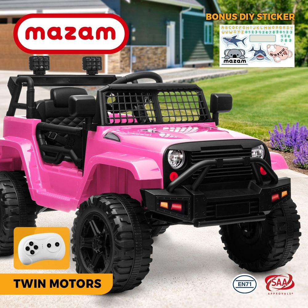 Mazam Ride on Car Jeep Kids Ride on Car Toy Car-Pink-Ride on Toys - Cars-PEROZ Accessories