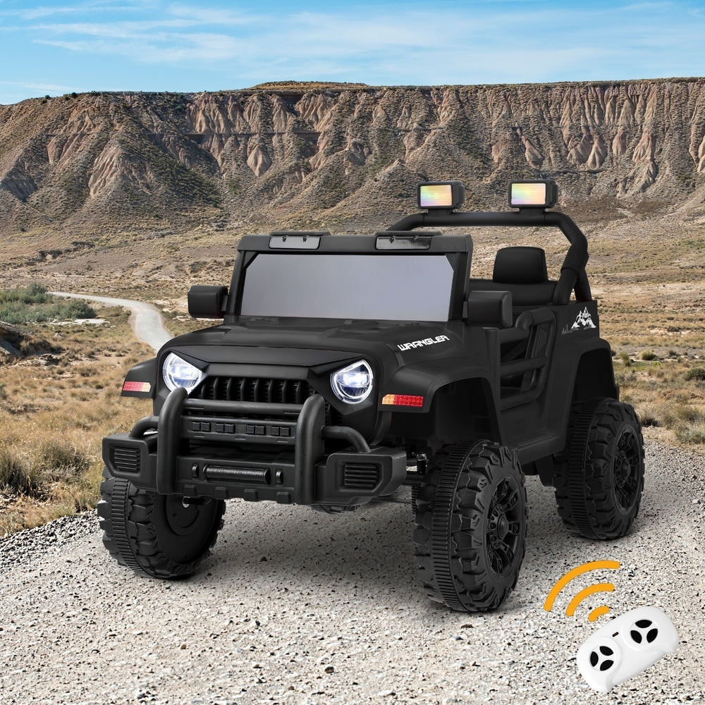 Mazam Kids Ride On Car Jeep 12V Electric Remote Control Black-Ride On Car-PEROZ Accessories