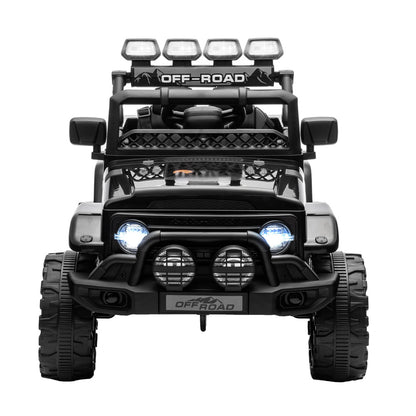 Mazam Ride on Car Electric Jeep Bluetooth Black-Ride On Car-PEROZ Accessories