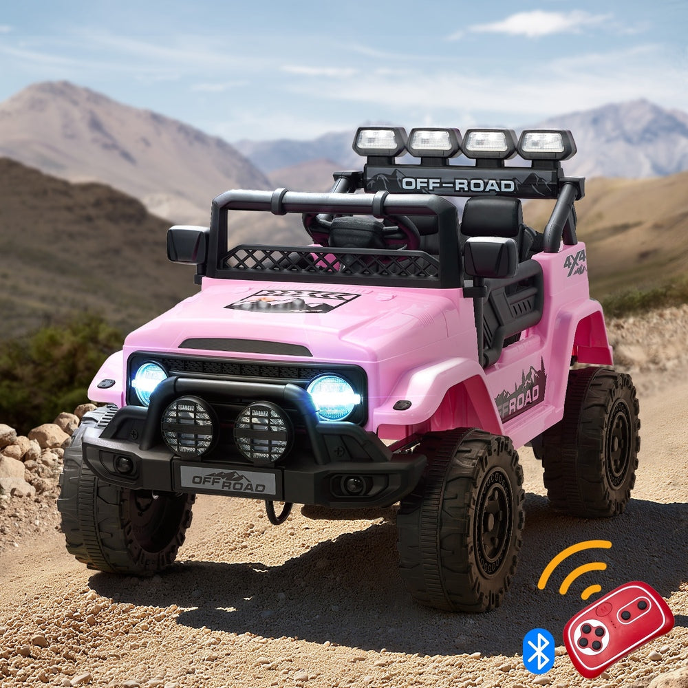 Mazam Ride on Car Electric Jeep Bluetooth Pink-Ride On Car-PEROZ Accessories