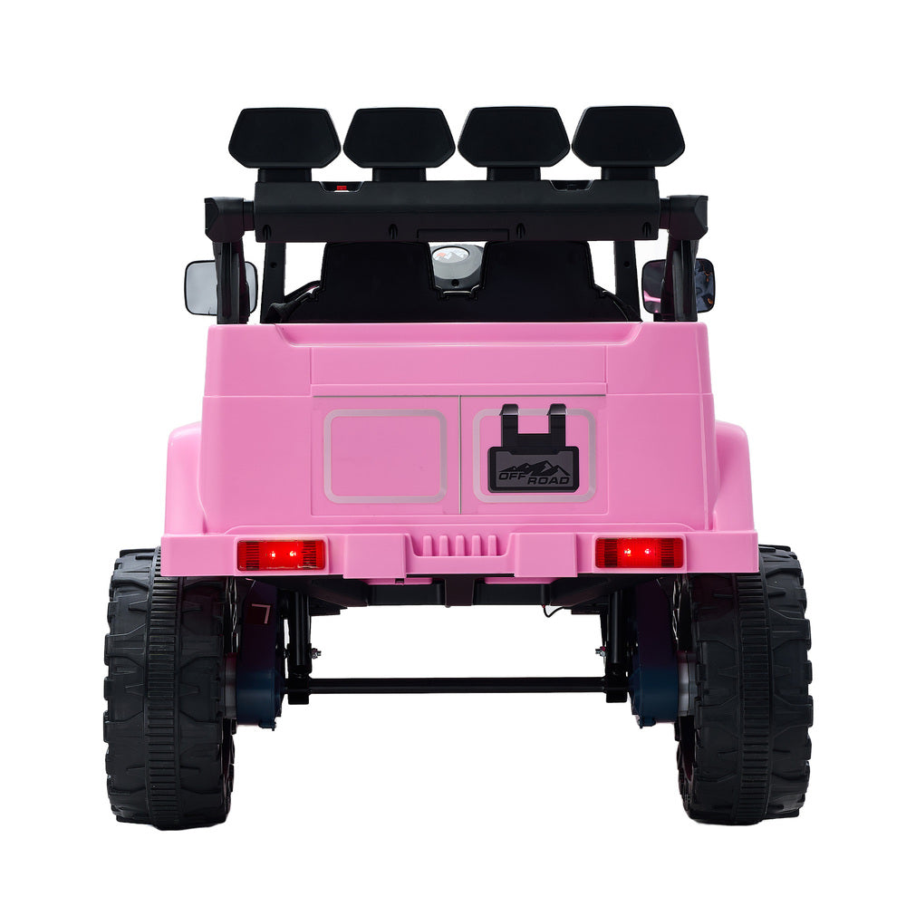 Mazam Ride on Car Electric Jeep Bluetooth Pink-Ride On Car-PEROZ Accessories
