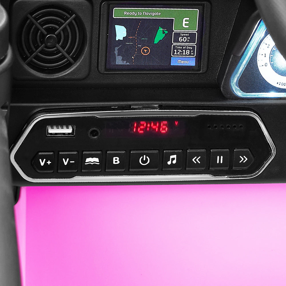 Mazam Ride on Car Electric Jeep Bluetooth Pink-Ride On Car-PEROZ Accessories