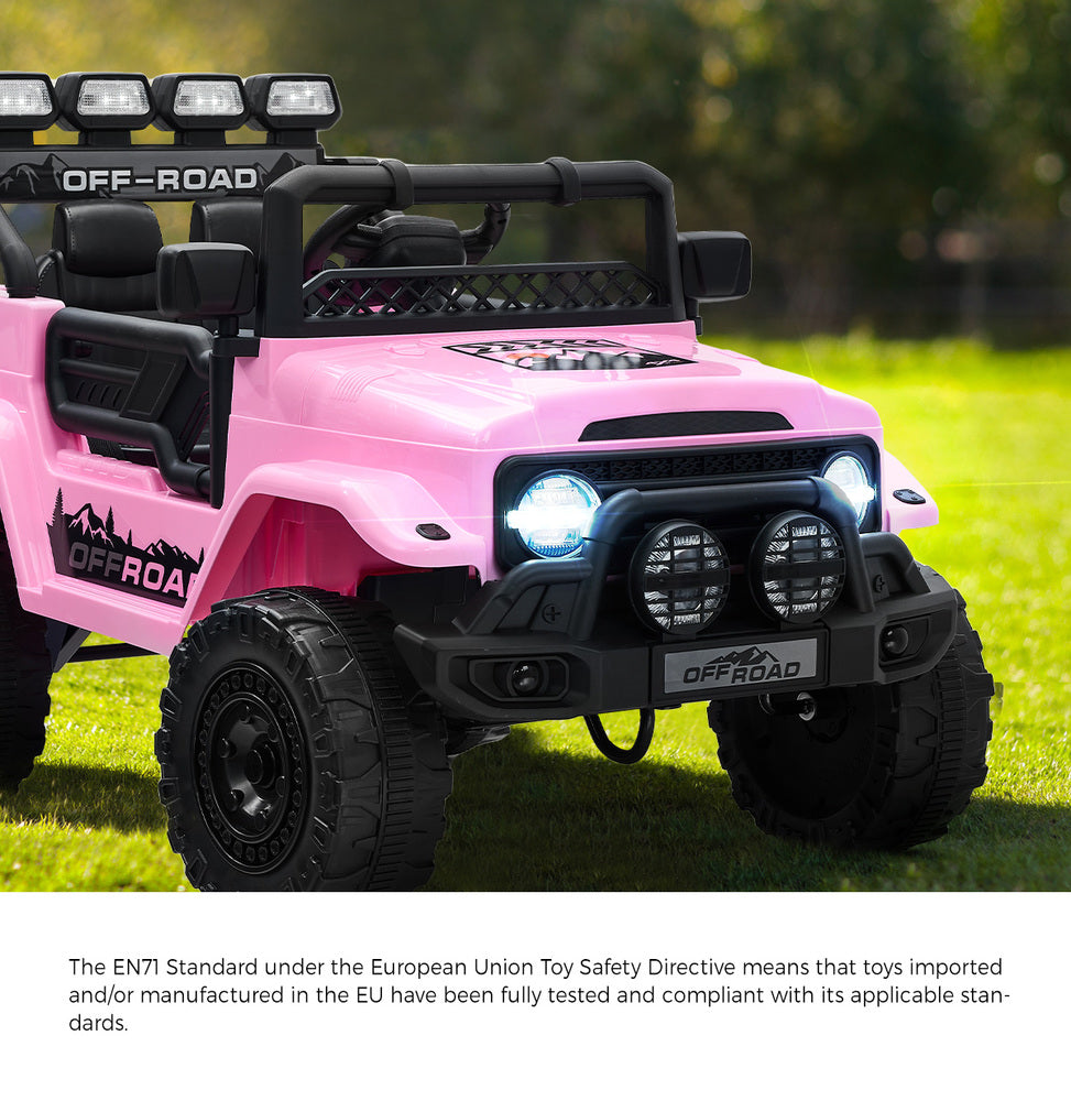 Mazam Ride on Car Electric Jeep Bluetooth Pink-Ride On Car-PEROZ Accessories